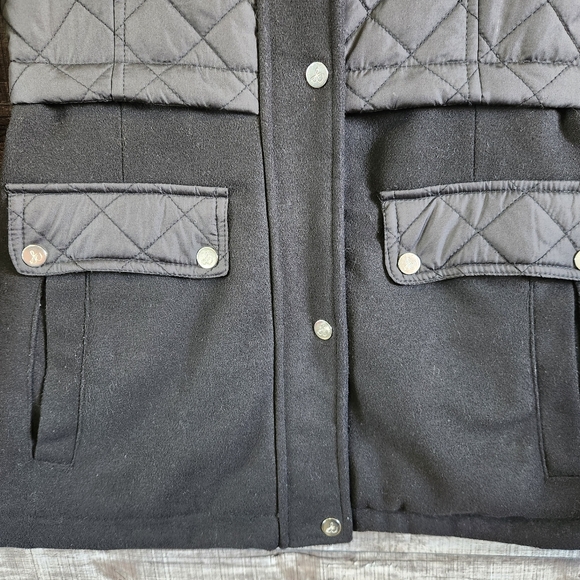 Sam Edelman Quilted Polyester Hooded Black Jacket Women's Small - Picture 2 of 16